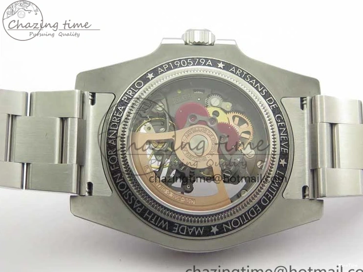 MiroTime 0214 Durable Andrea Pirlo Project Skeleton Submariner SS VRF Best Edition on SS Bracelet SA 2985